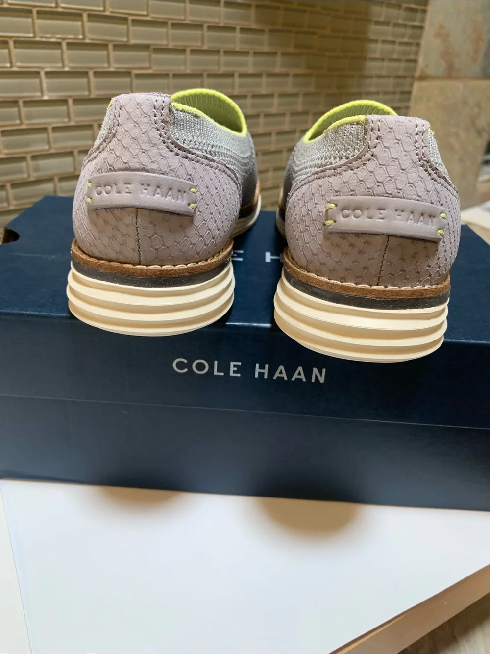New with box Cole Haan Size 5 Women’s Shoes Slip-On Loafers Color Sleet Gray